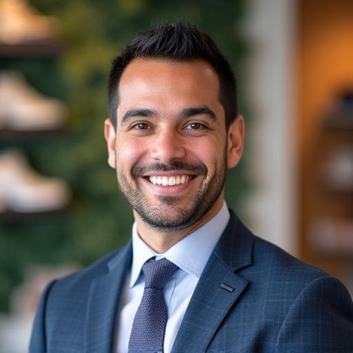 Carlos Rivera, empresario de tienda infantil