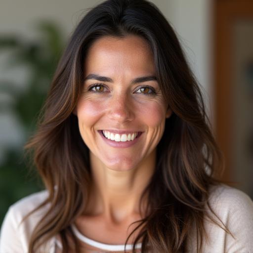 María González, madre de familia satisfecha con productos orgánicos